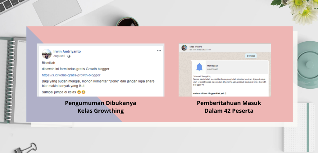 Rekam Jejak Diterima Kelas Growthing Rekam Jejak Diterima Kelas Growthing