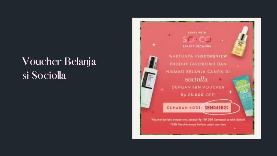 voucher belanja di Sociolla